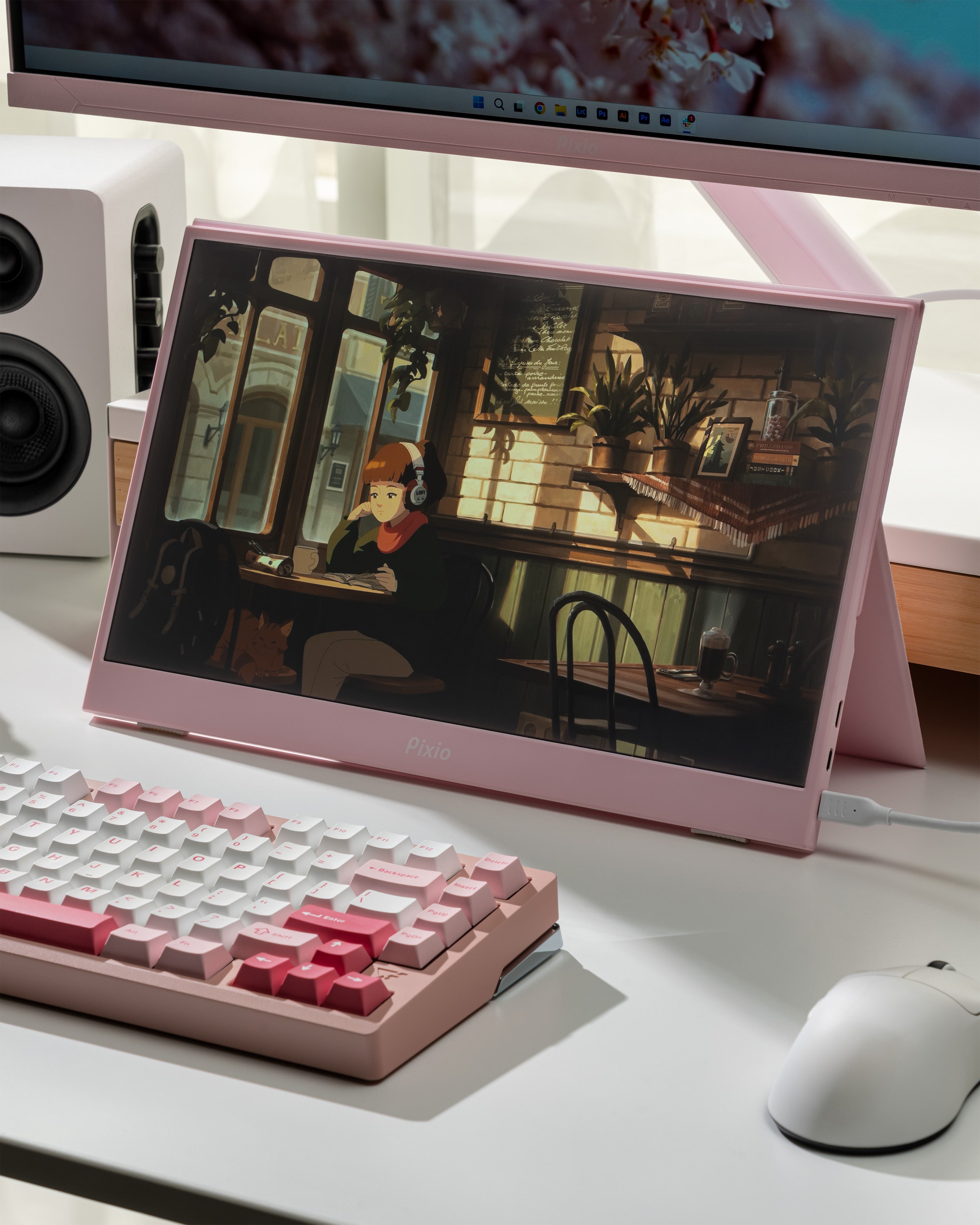 Pixio - PX160 Wave - Pink - Lifestyle.jpg__PID:74410a03-7c3e-471f-9a82-024e3b38b0a1