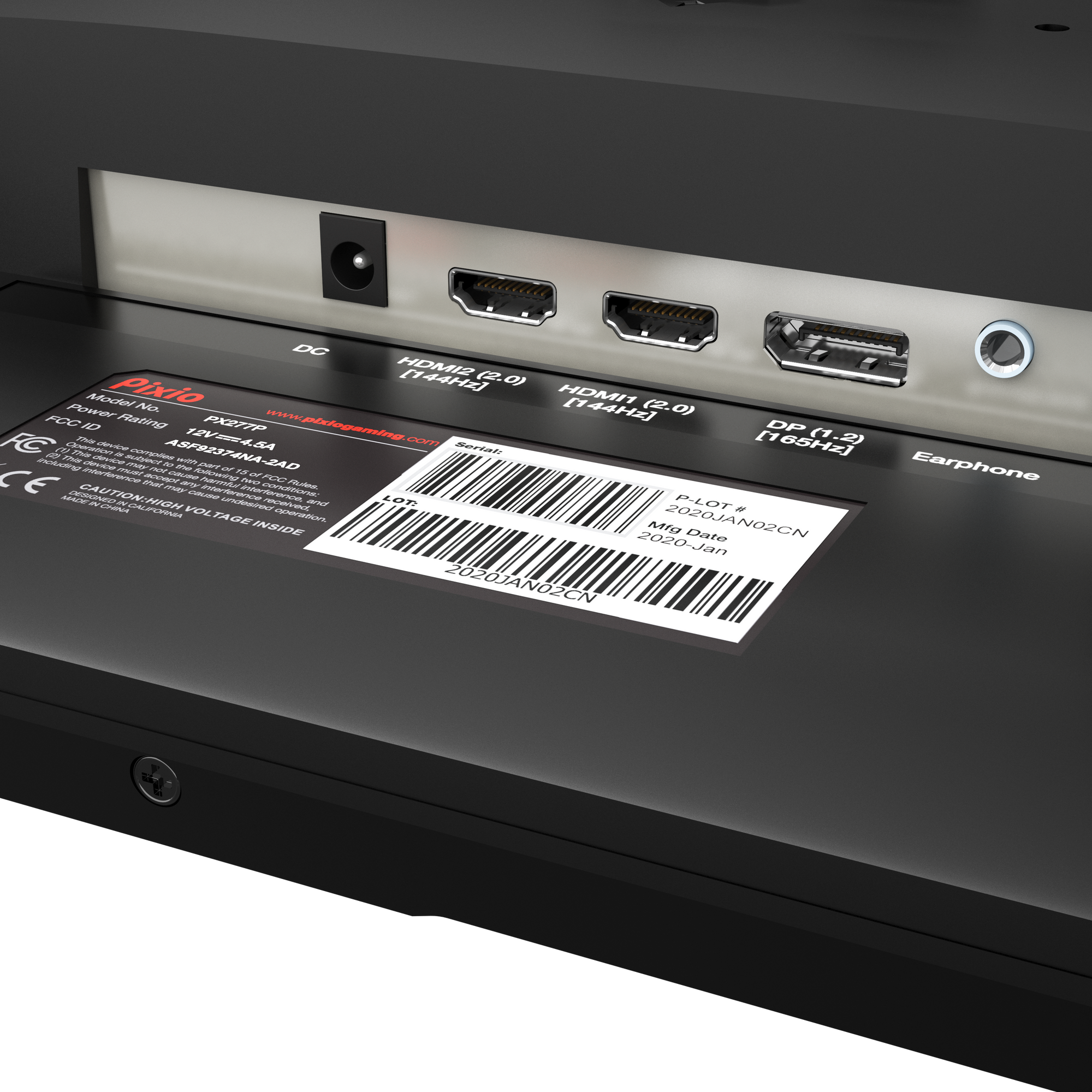 PX277 Prime Gaming Monitor 27in - Certified Refurbished