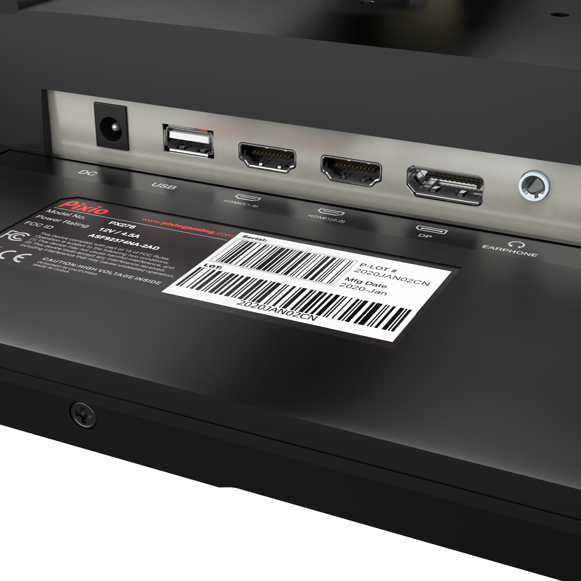 PX278 Gaming Monitor 27in - Certified Refurbished