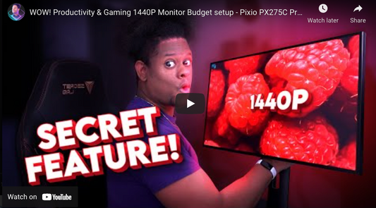 WOW! Productivity & Gaming 1440P Monitor Budget setup - Pixio PX275C Prime Review