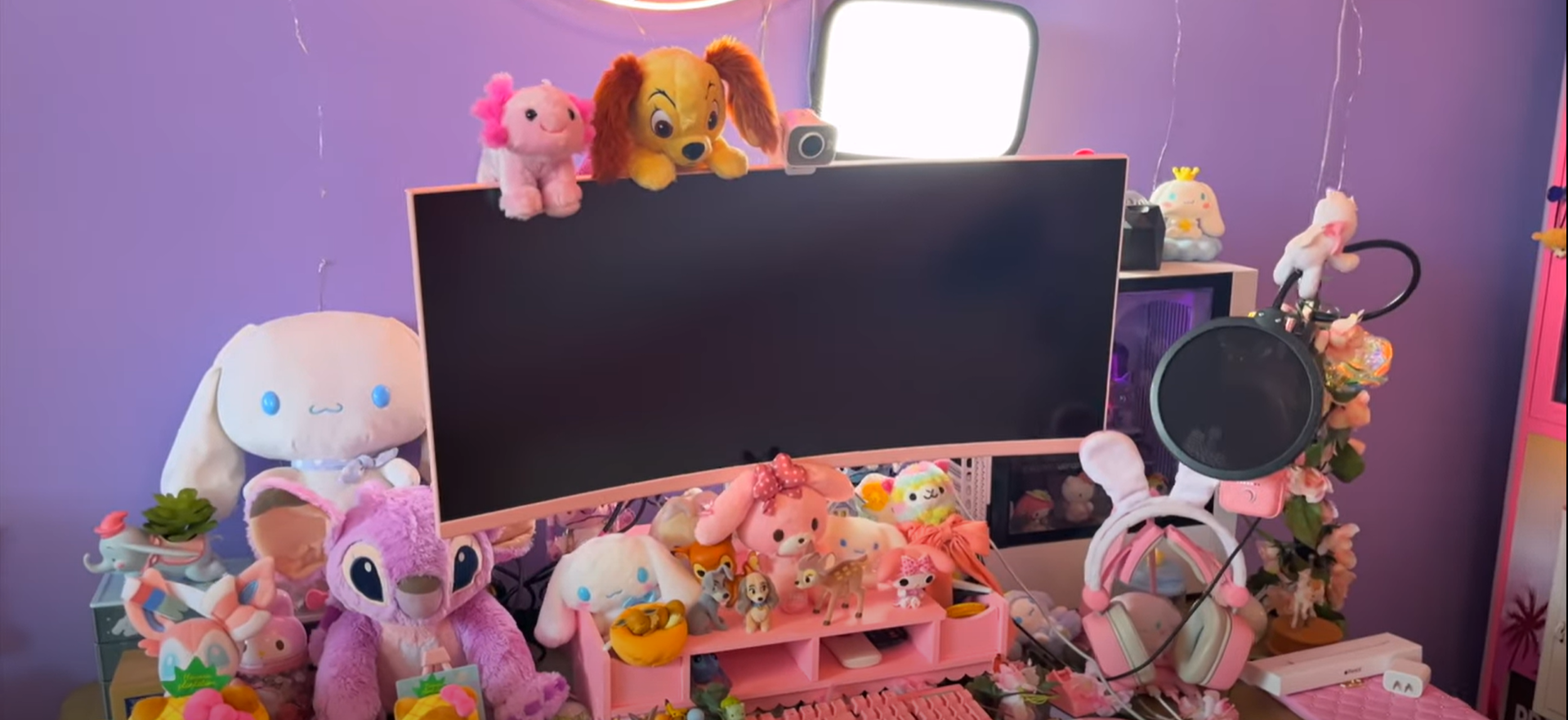My Pink Gaming Setup/ Office Tour 2023! 💖(*KAWAII GAMER GIRL SETUP*)