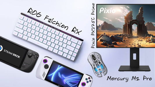 Our Favorite Gaming Accessories, ROG Falchion RX, M1 Pro, Pixio PX277 Pro