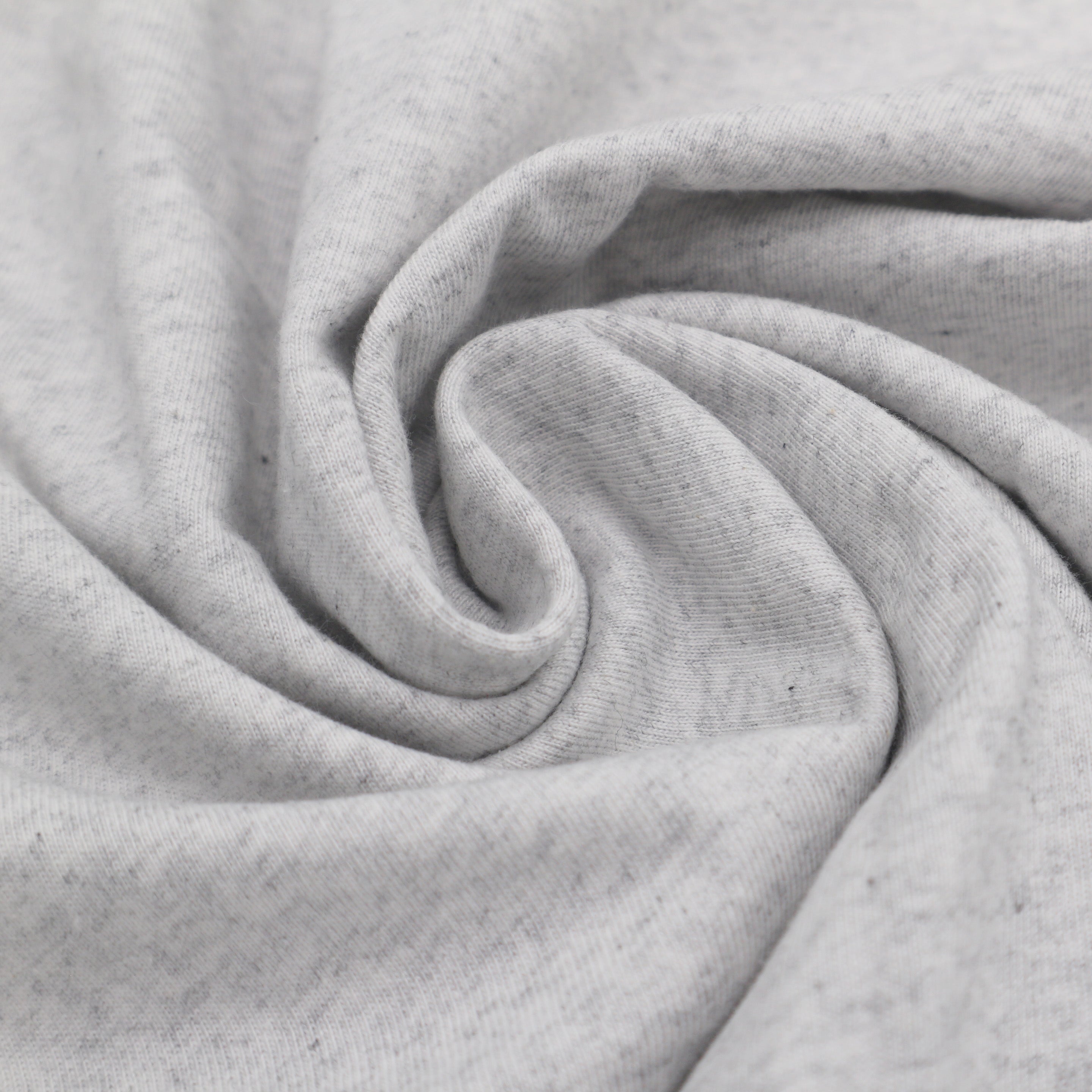 Logo T-Shirt: White Graphic on Heathered White