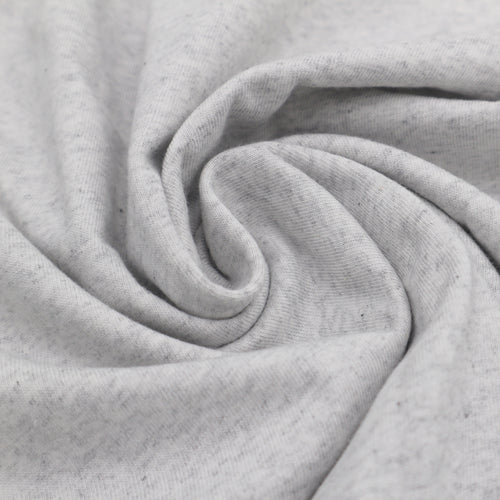 Logo T-Shirt: White Graphic on Heathered White