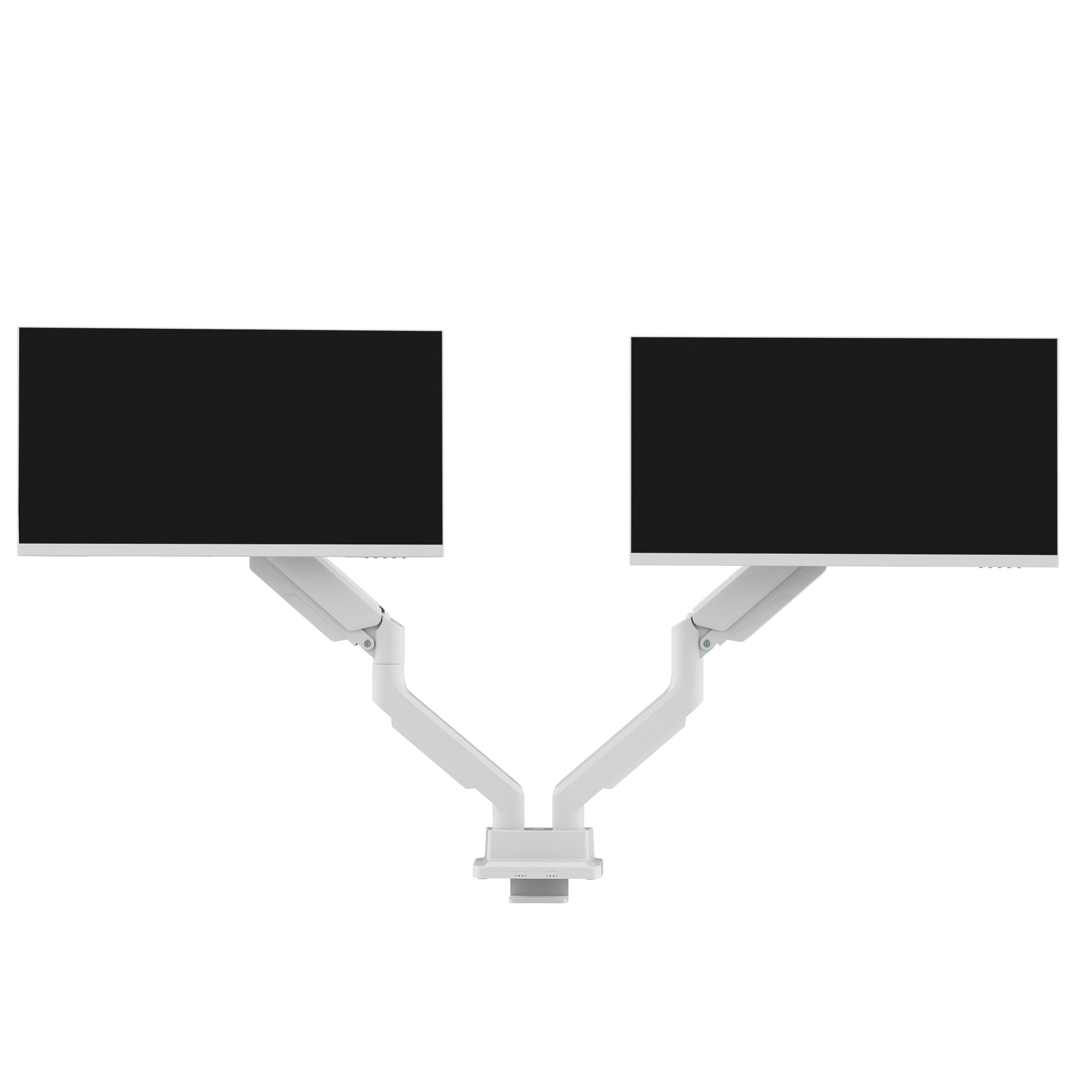 Pixio PS2DW | Premium Dual White Monitor Gas Powered Spring Arm Mount