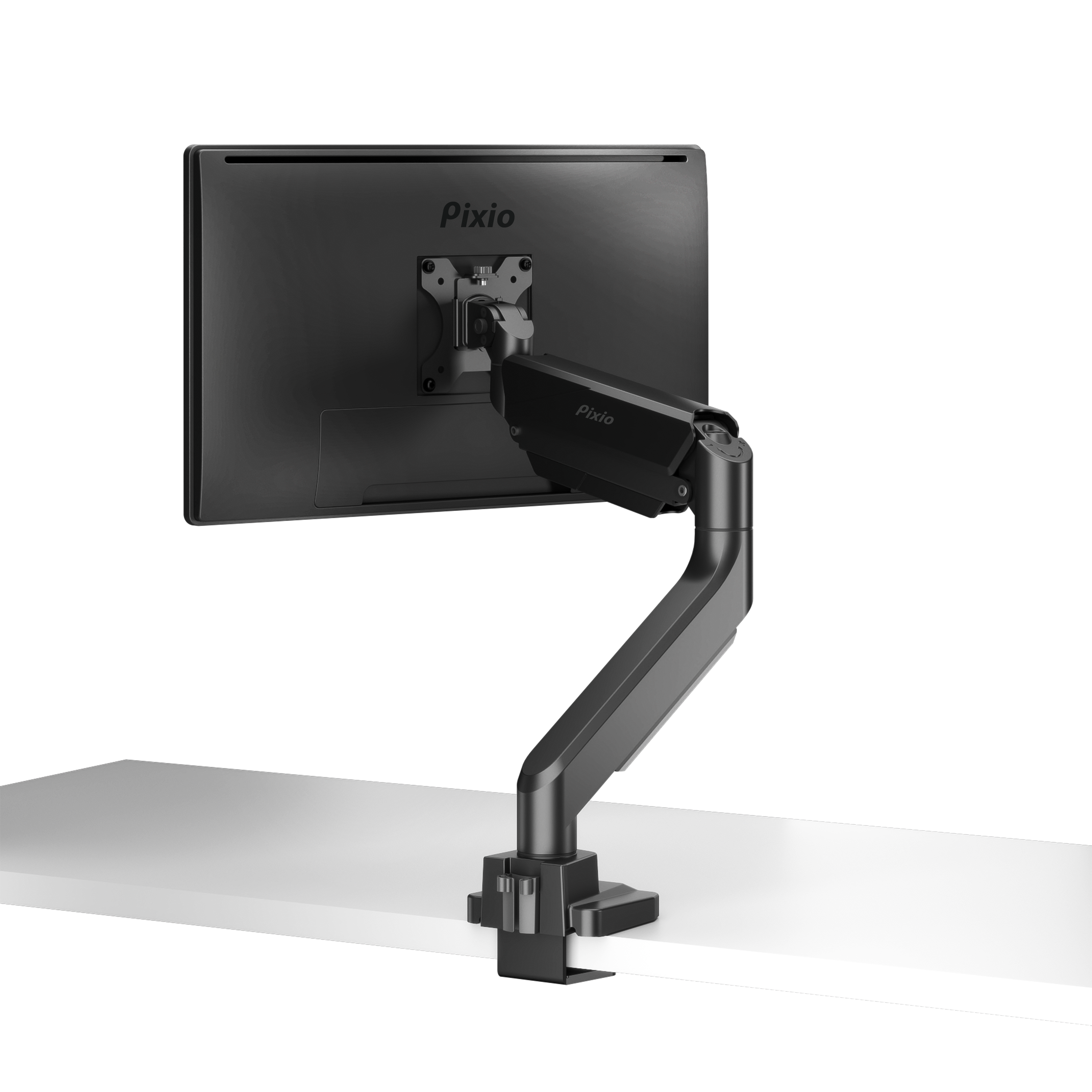 Pixio PS2S | Premium Single Monitor Gas Powered Spring Arm Mount