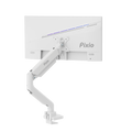 PS2S White Heavy-Duty Single Monitor Arm Mount