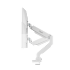 PS2S White Heavy-Duty Single Monitor Arm Mount