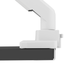 PS2S White Heavy-Duty Single Monitor Arm Mount