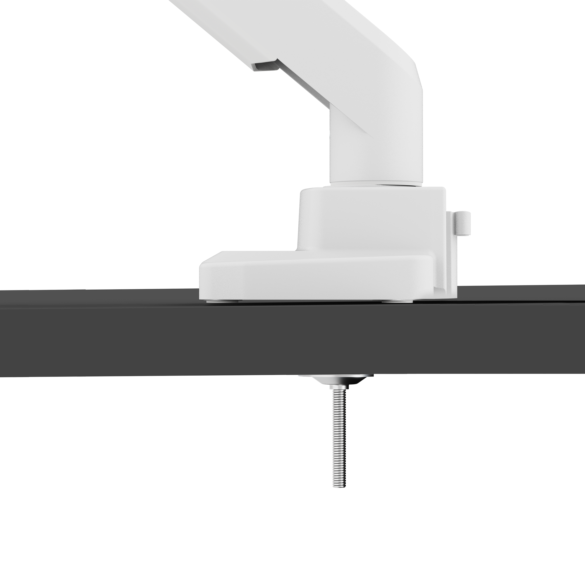 PS2S White Heavy-Duty Single Monitor Arm Mount - Certified Refurbished