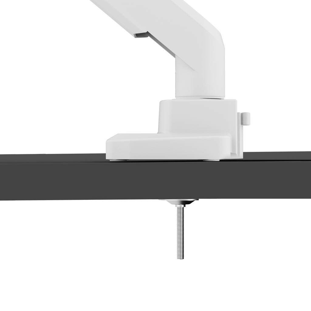 PS2S White Heavy-Duty Single Monitor Arm Mount