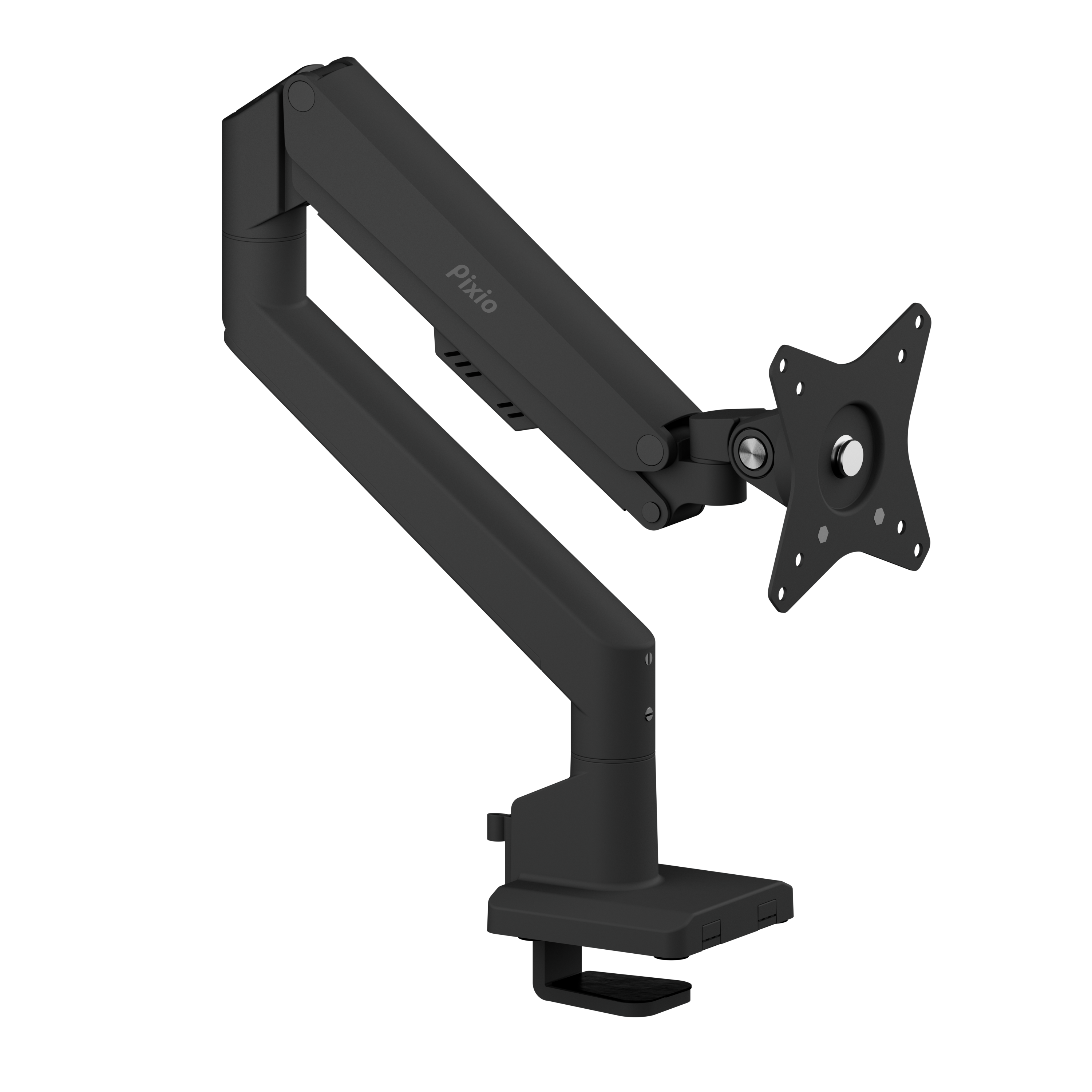 thumbnail image 2 of HUANUO Dual Monitor Mount-Monitor Stand With C Clamp/Grommet Mounting Base Up To 32 Inch 2 of 13