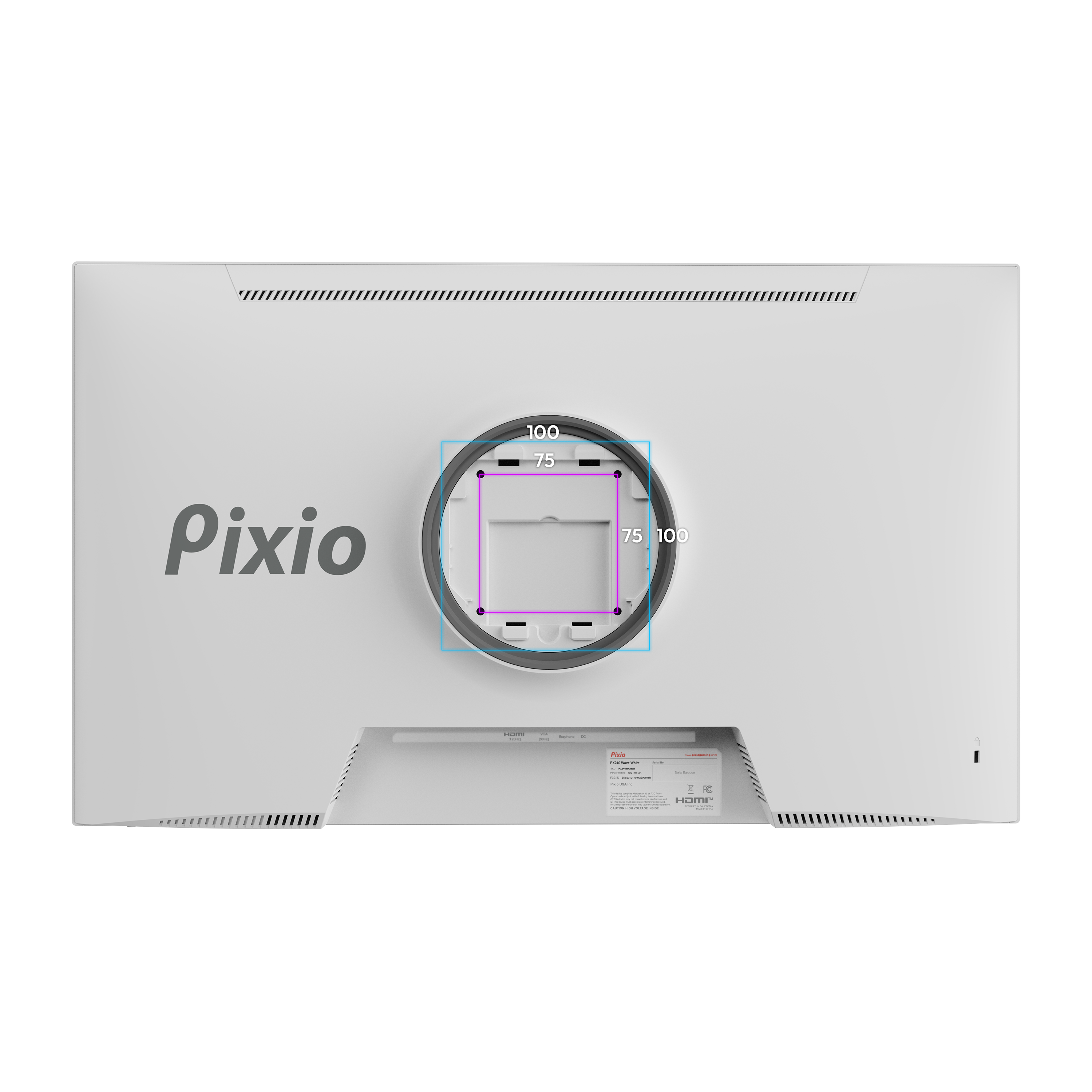 Pixio PX246 Wave 24-inch 1080p 120Hz Gaming Monitor with IPS and Adaptive Sync