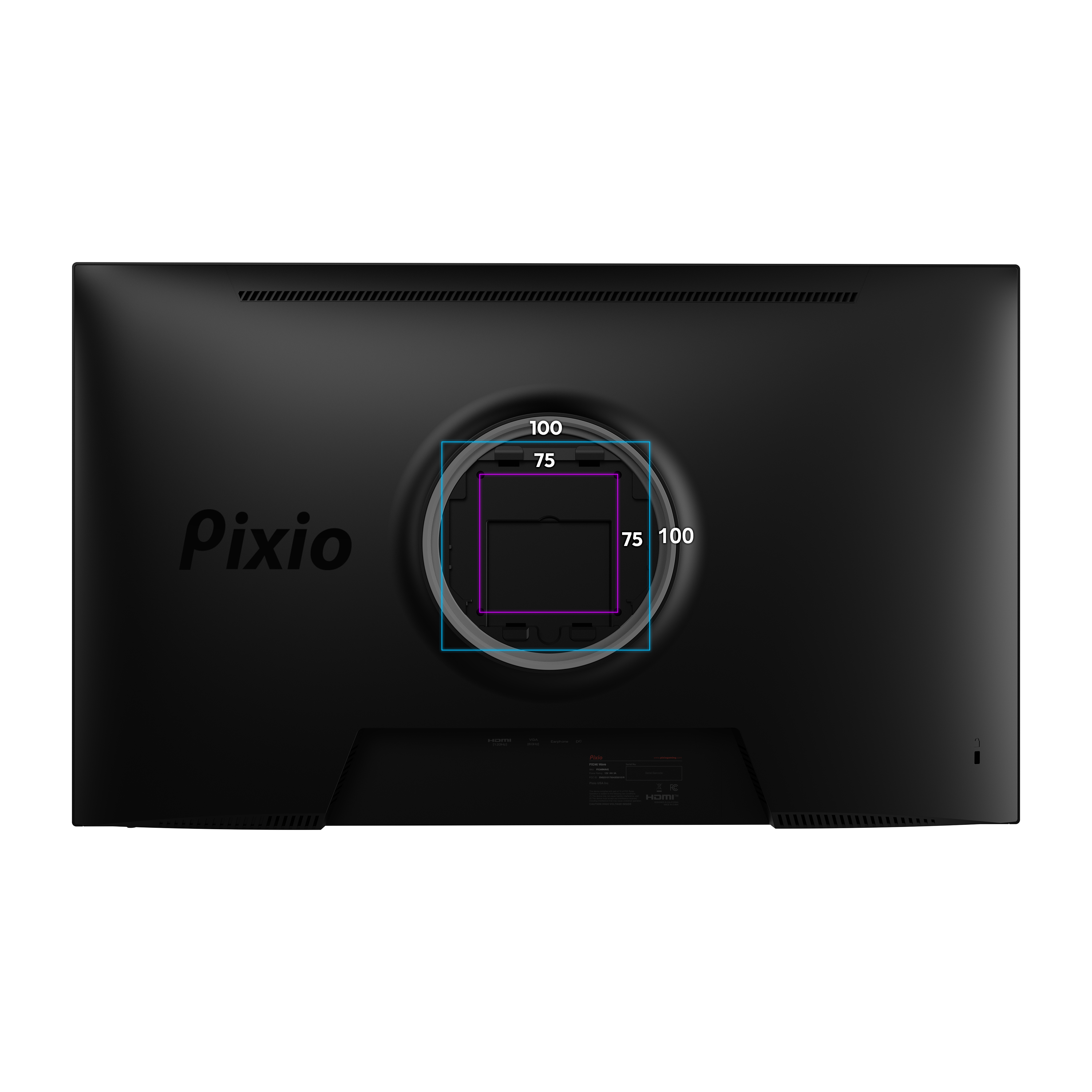 Pixio PX246 Wave 24-inch 1080p 120Hz Gaming Monitor with IPS and Adaptive Sync