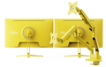 Dual PX248 Wave Yellow + Dual Wave Yellow Monitor Arm