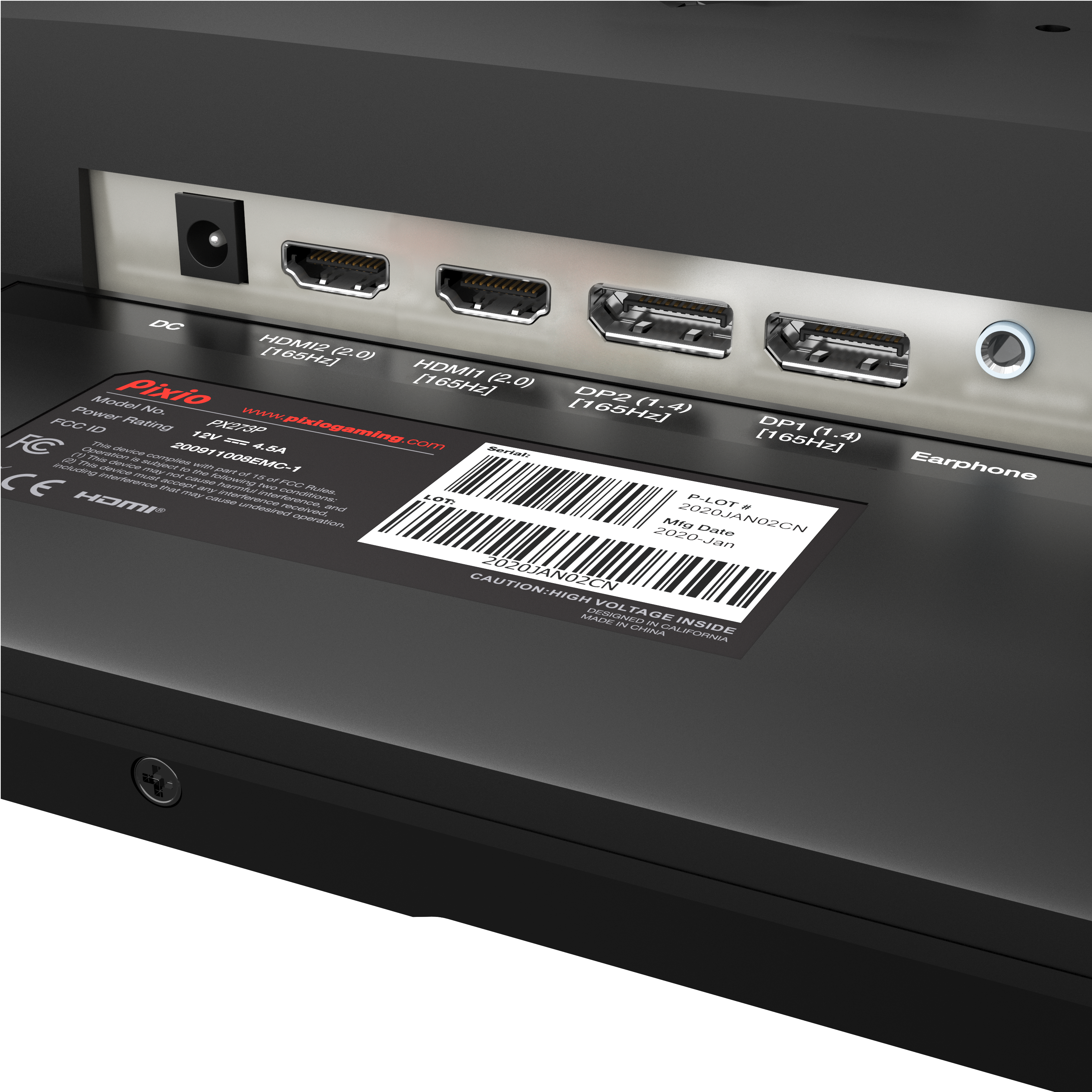 PX273 Prime Gaming Monitor 27in - Certified Refurbished