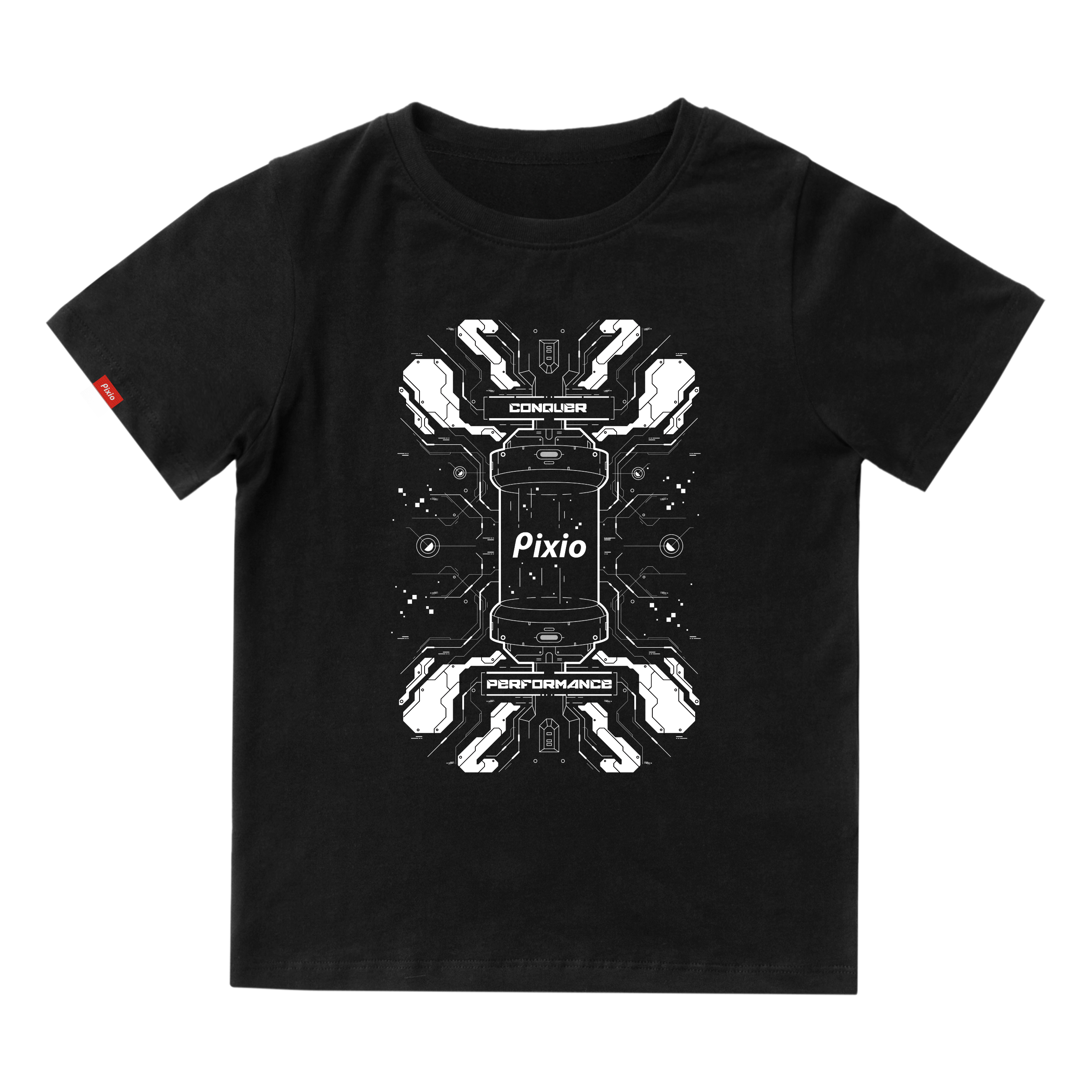 Lab T-Shirt: White Graphic on Black