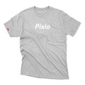 Logo T-Shirt: White Graphic on Heathered White