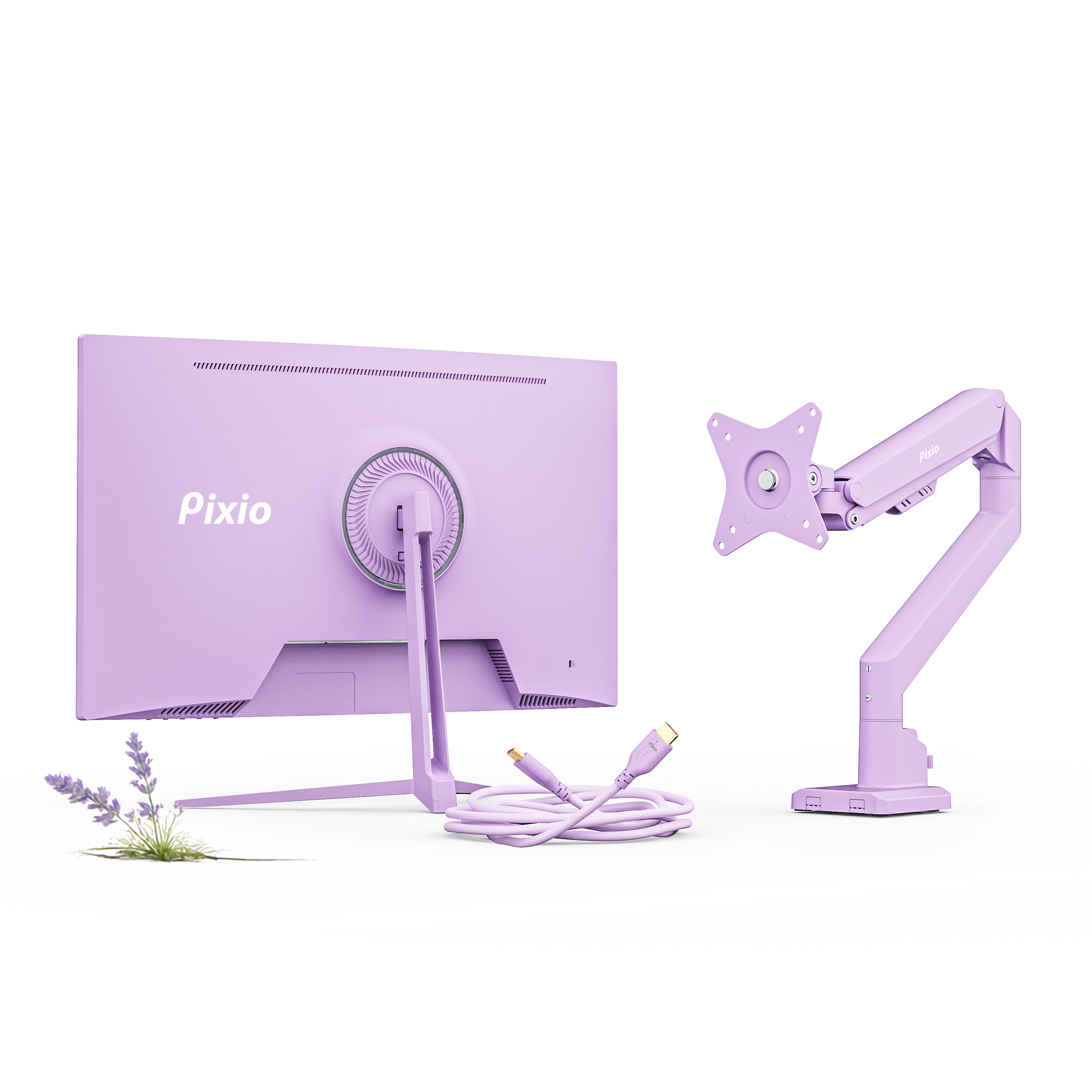 PX246 Wave Bundle: Includes Monitor Arm + Accessories