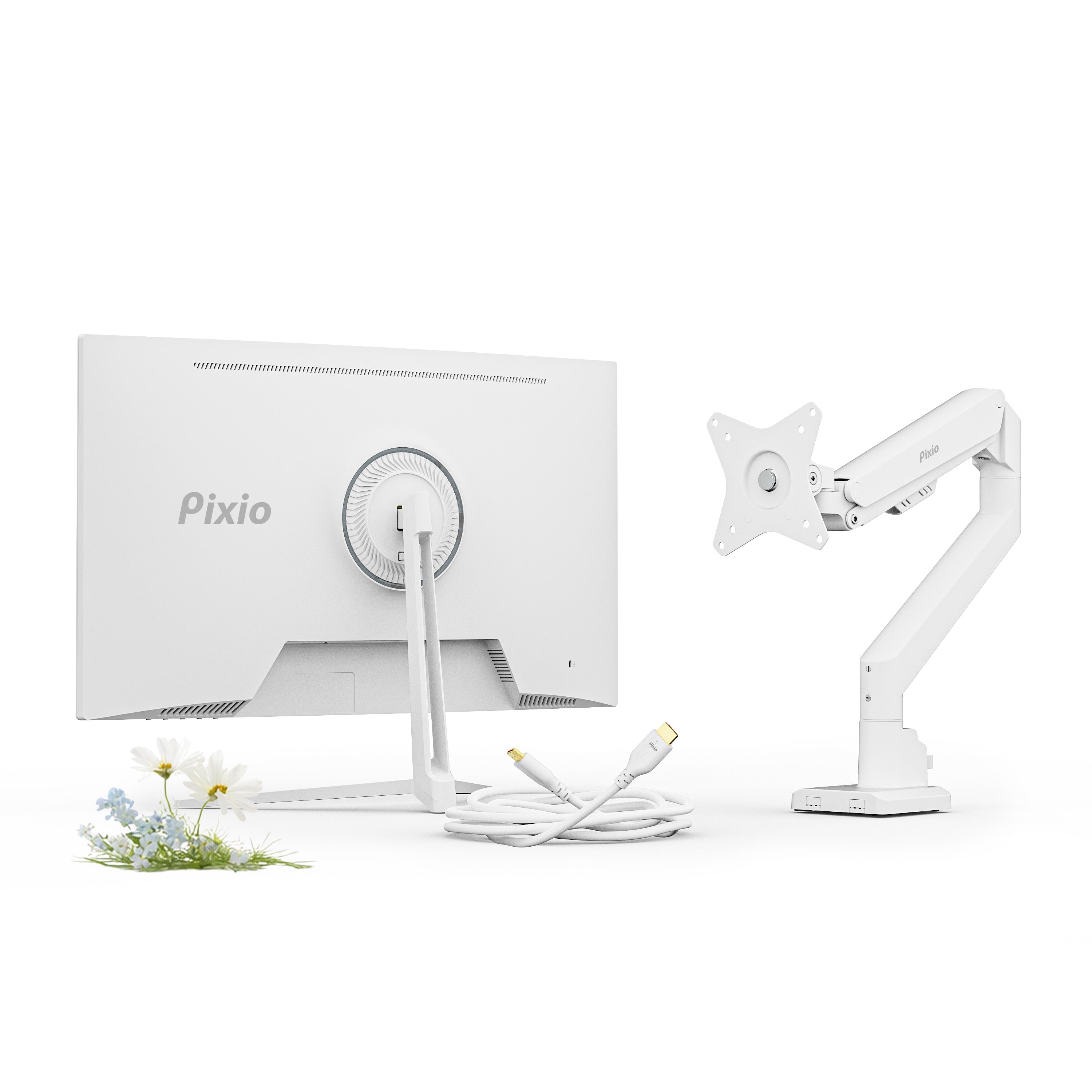 PX246 Wave Bundle: Includes Monitor Arm + Accessories