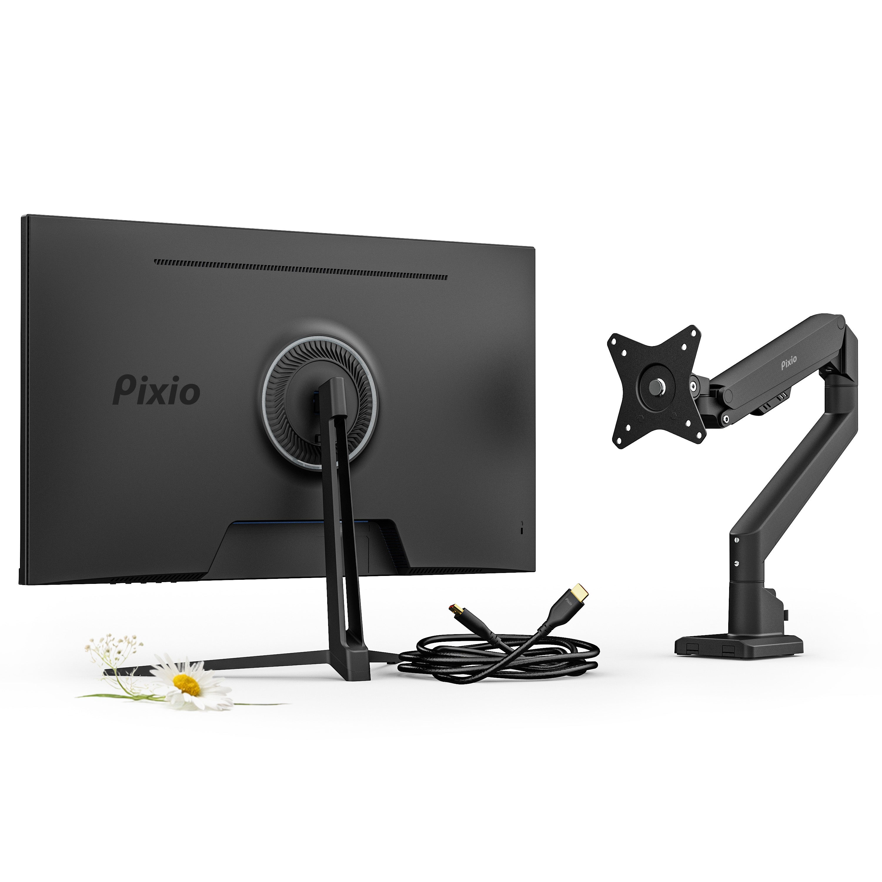 PX278 Wave Bundle: Includes Monitor Arm + Accessories