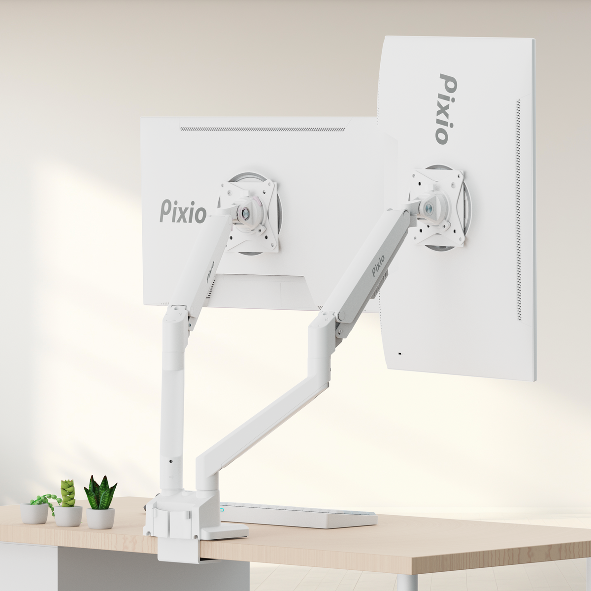 PS1D Wave Premium Dual Monitor Stand – Pixio PS1D Wave Premium Dual Monitor Stand – Pixio