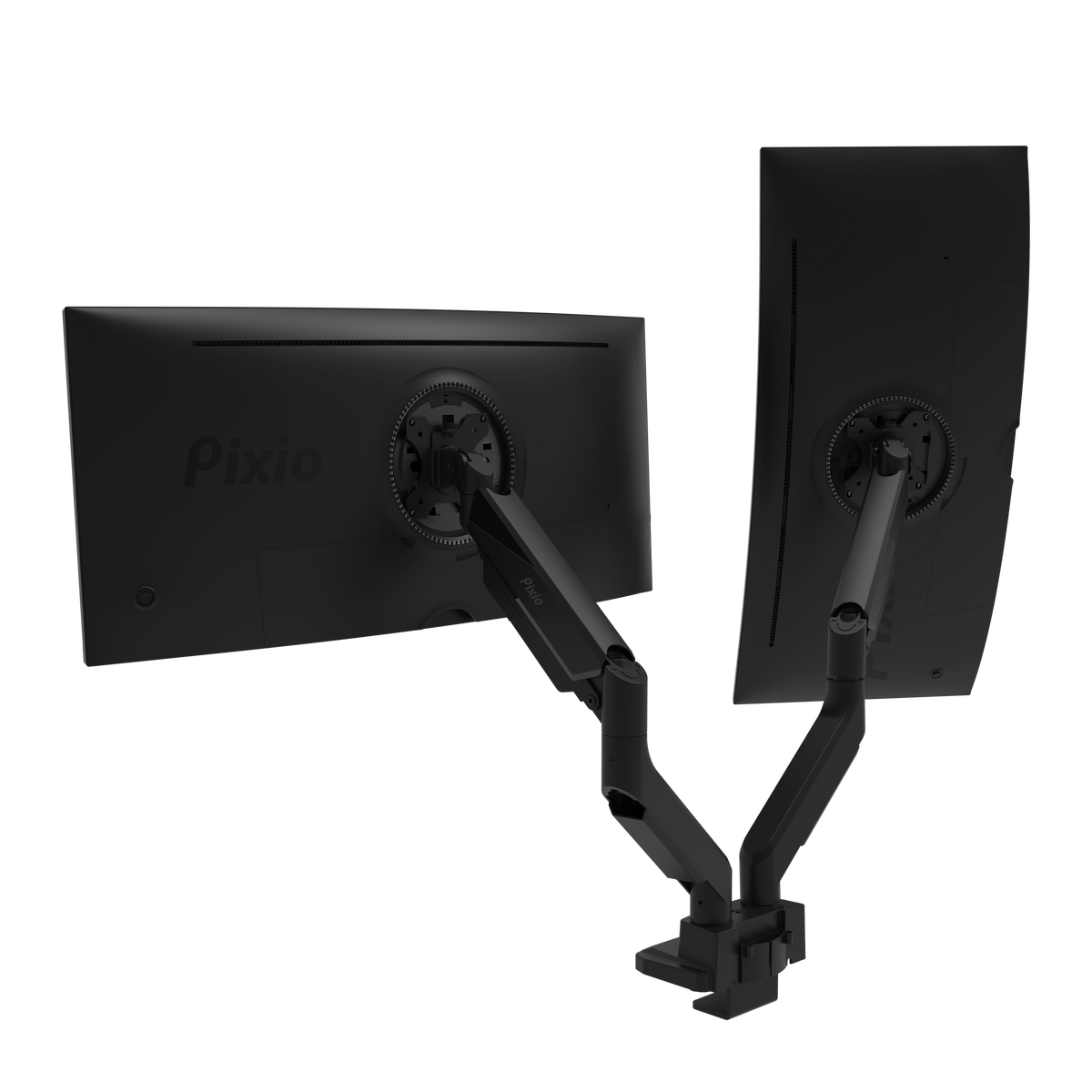 Pixio PS2D | Premium Dual Monitor Gas Powered Spring Arm Stand Pixio PS2D | Premium Dual Monitor Gas Powered Spring Arm Stand