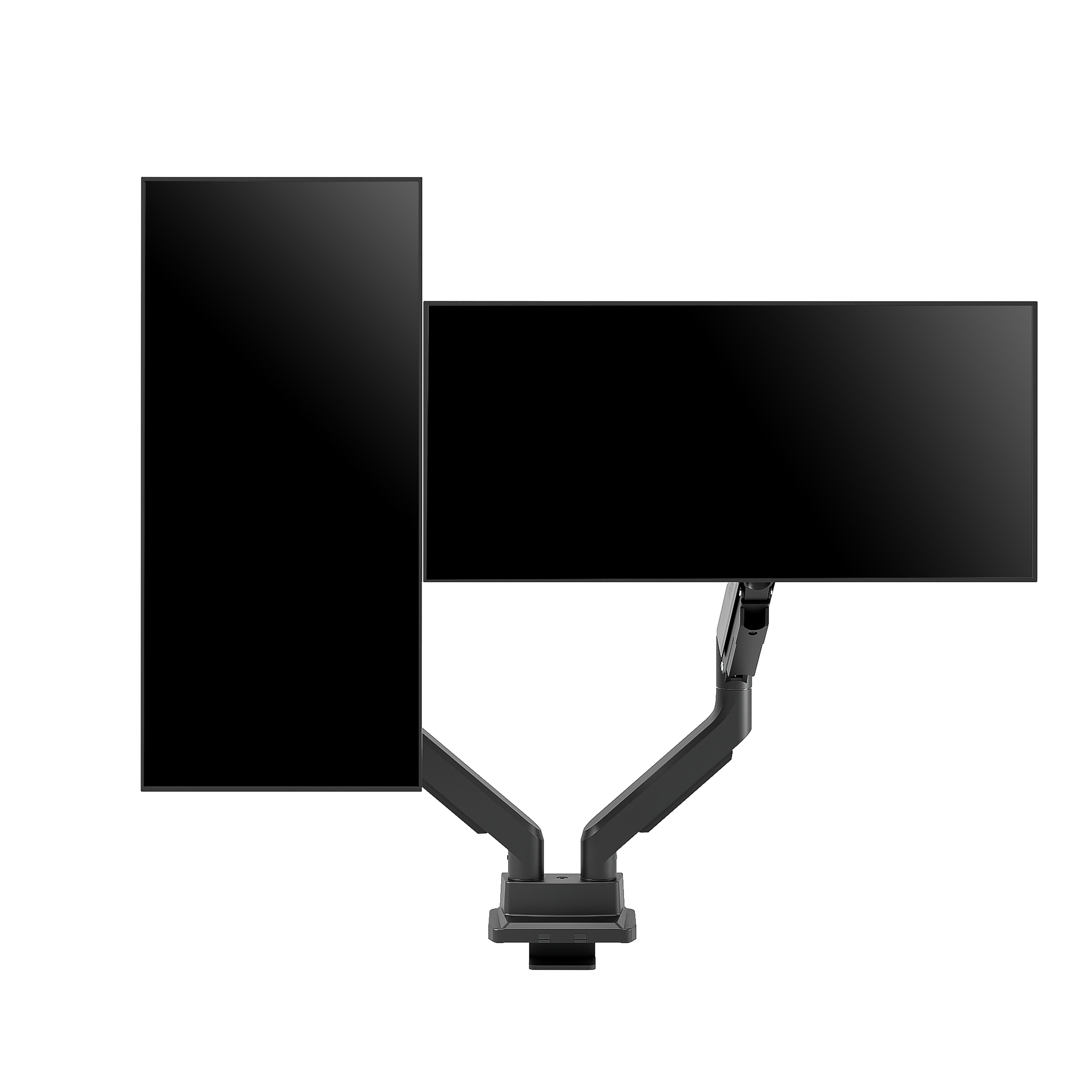 Pixio PS2D | Premium Dual Monitor Gas Powered Spring Arm Stand