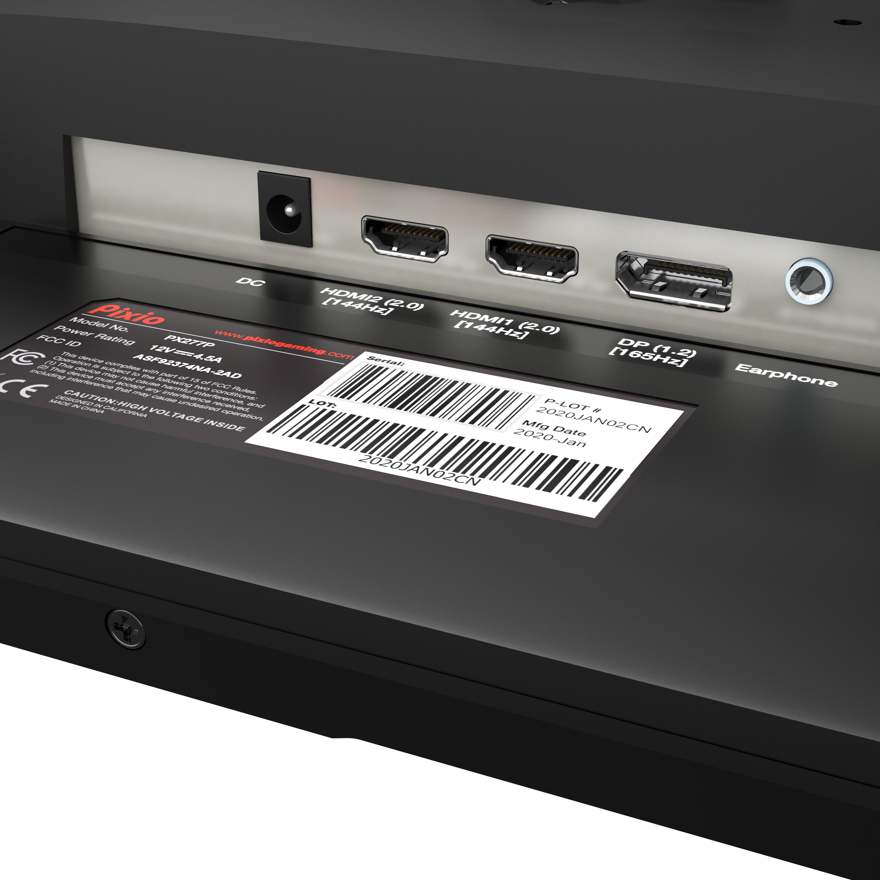 PX277 Prime Gaming Monitor 27in - Certified Refurbished