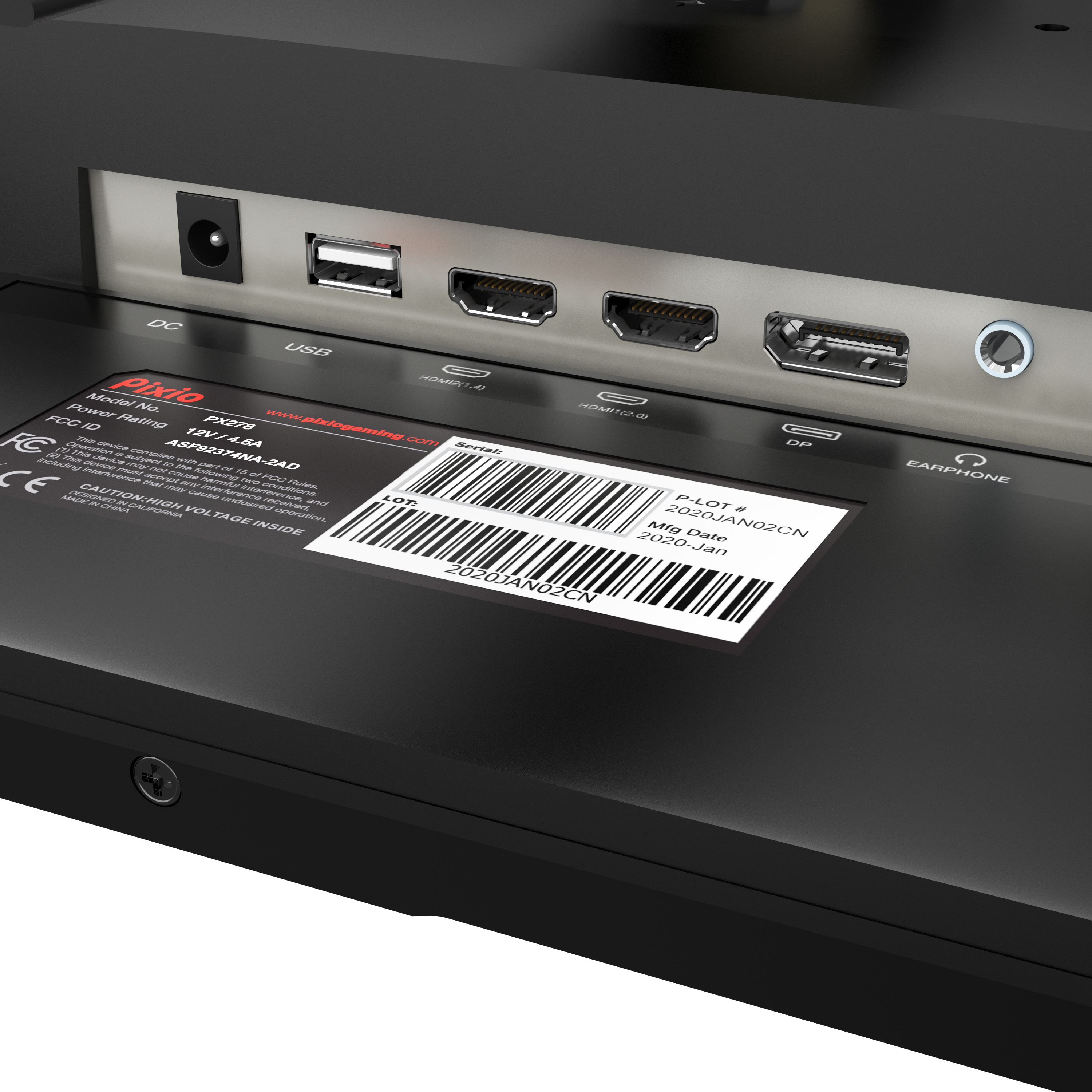 PX278 Gaming Monitor 27in - Certified Refurbished