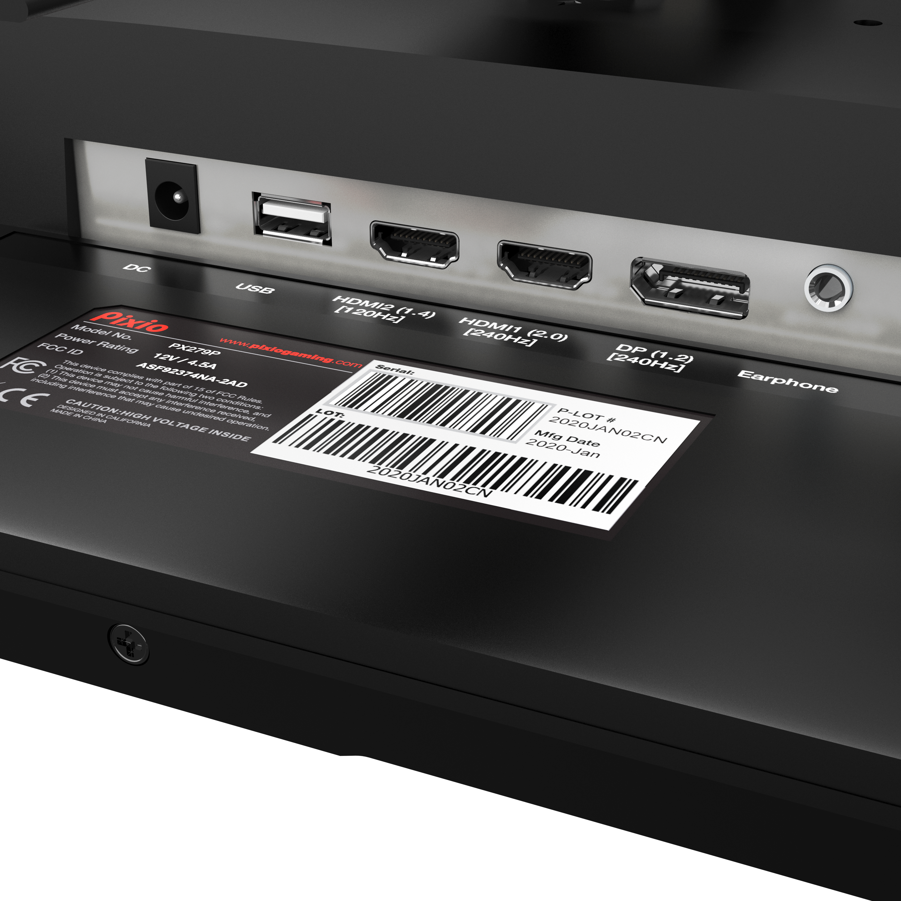 PX279 Prime Gaming Monitor 27in - Certified Refurbished