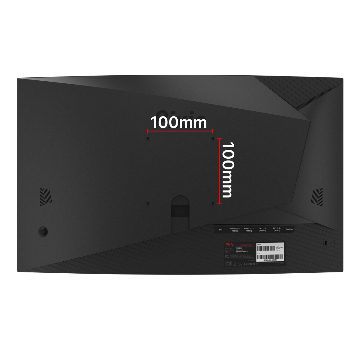 Pixio PXC243S | 24 inch 1080p 165Hz 1500R Curved VA Gaming Monitor