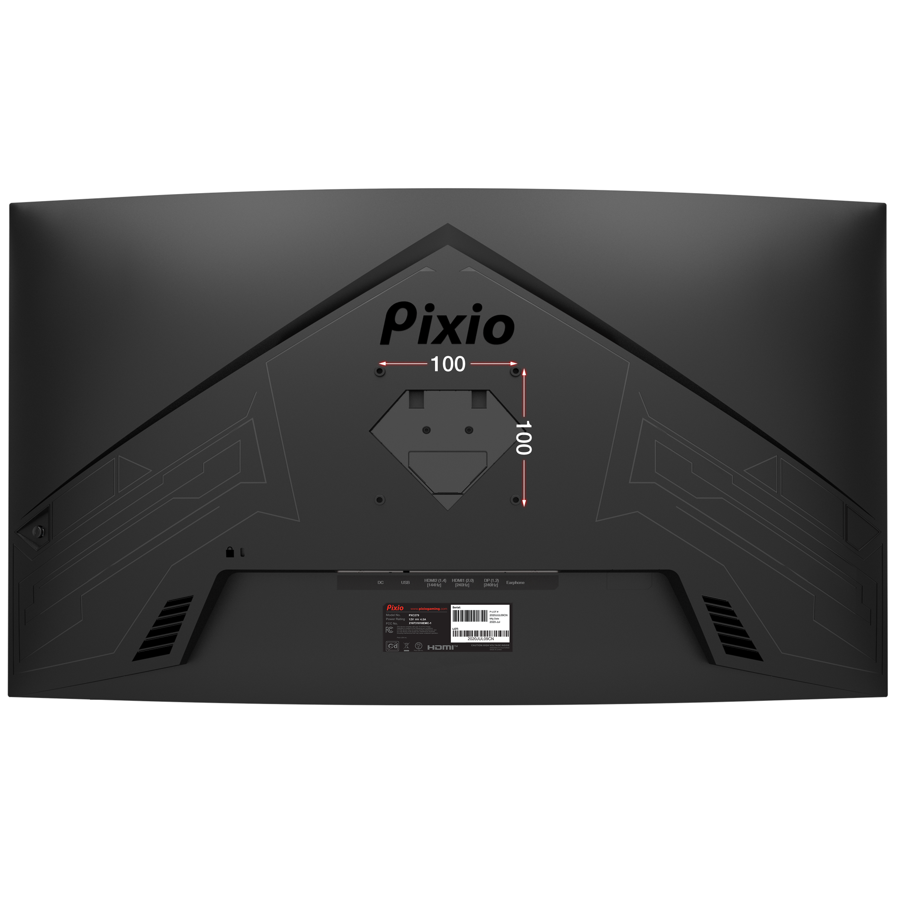 Pixio PXC277 Advanced | 27 inch 1080p 165Hz 1ms (GTG) Curved 