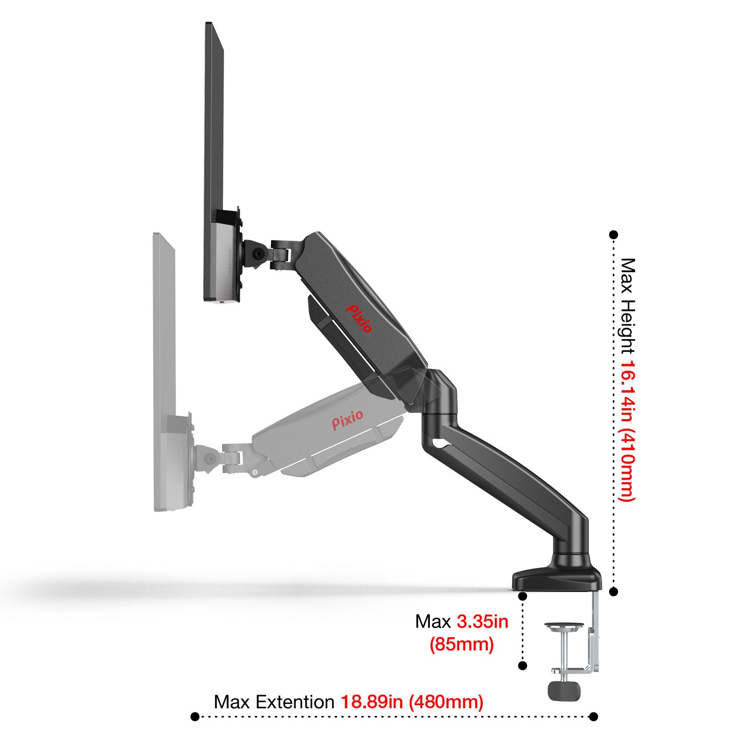 PS1D Dual Monitor Arm Mount - Certified Refurbished