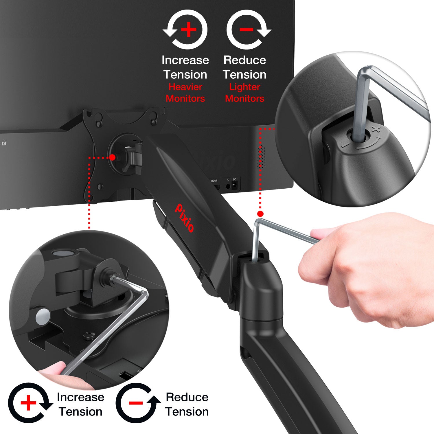 PS1D Dual Monitor Arm Mount - Certified Refurbished